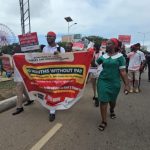 Unpaid nurses and midwives protest over a 10-month salary arrears