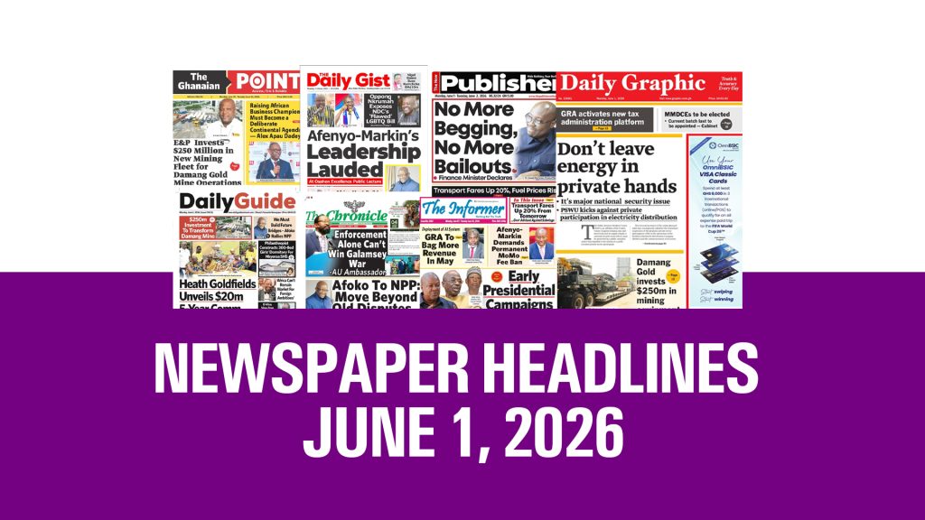 June 1 Headlines