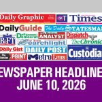 Newspaper Headlines, June 10, 2026