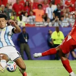 Álvarez breaks Swiss resistance as Argentina book England Semifinal 