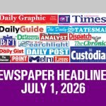 Newspaper Headlines, July 1, 2026