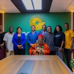 Veteran actor Pete Edochie pays a courtesy call on GoldBod CEO Sammy Gyamfi